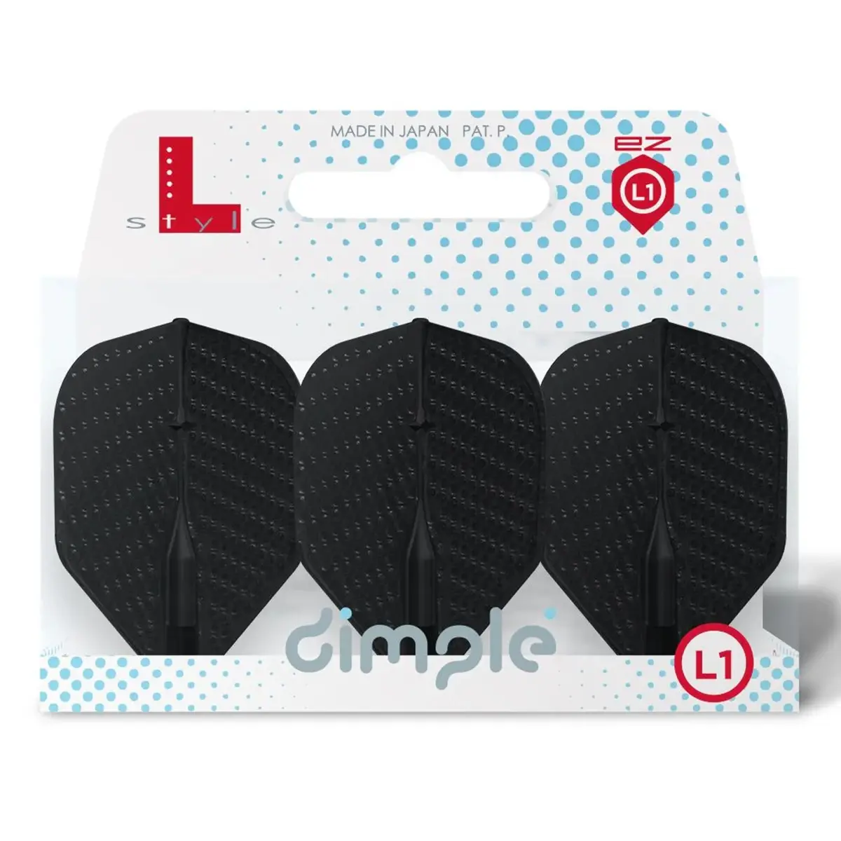 L-Style L1EZ Dimple Standard Flights - Black
