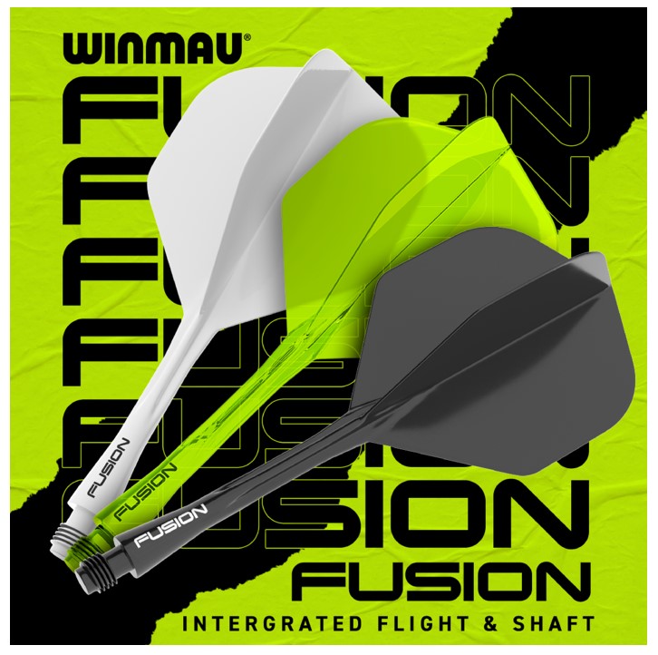 Winmau Fusion No2 Integrated Flight & Shaft - Yellow