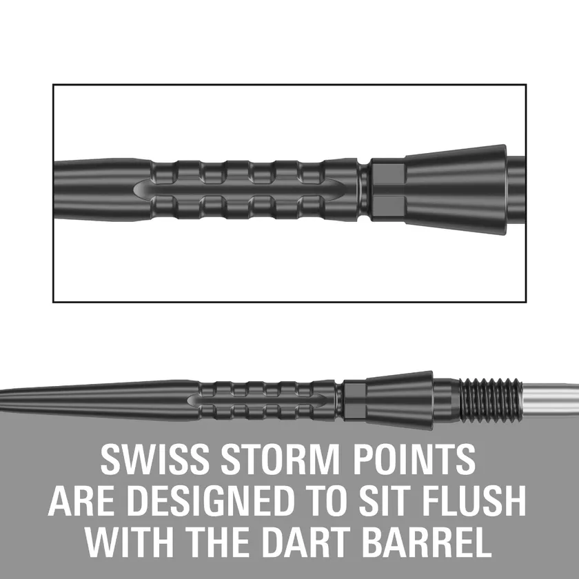 Swiss Point Storm Surge Target Wechselspitzen - Black