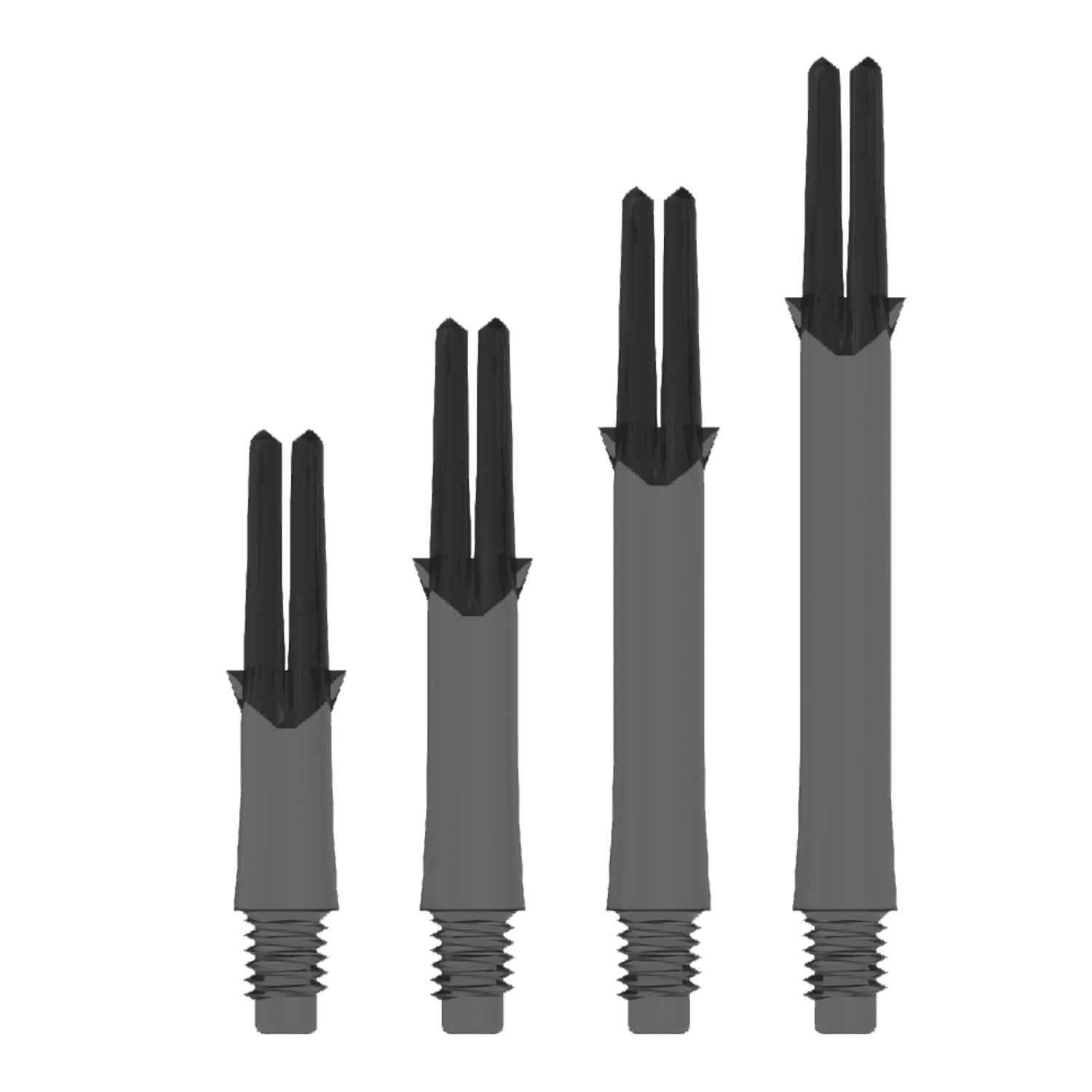 L-Style Locked L-Shaft Straight - Clear Black