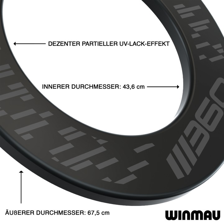 Winmau Blade 360 Darboard - Surround - Darts - Bundle