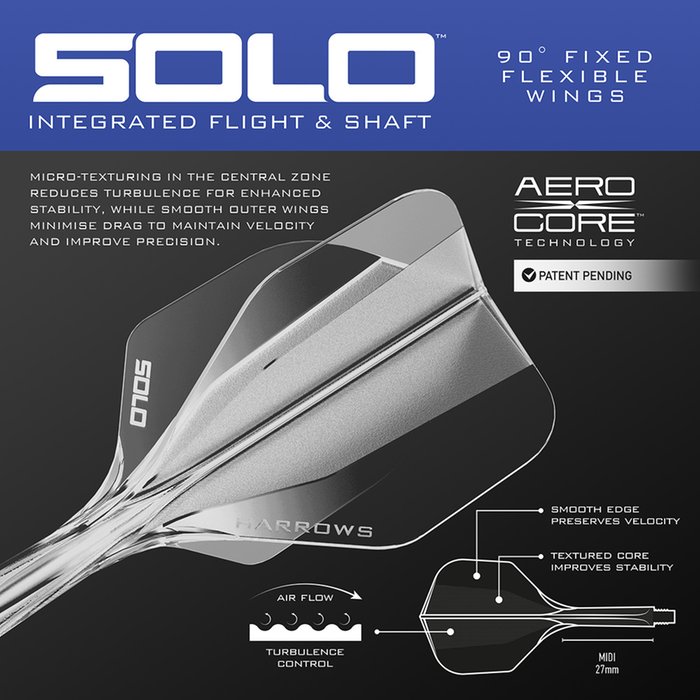 Harrows Geo - Quick Point Darts inkl. Zubehör - Steeldarts