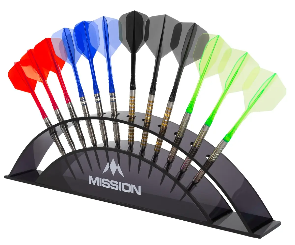 Mission Station 12 - Arc Darts Display - Dartständer - Dart Aufbewarung - Black