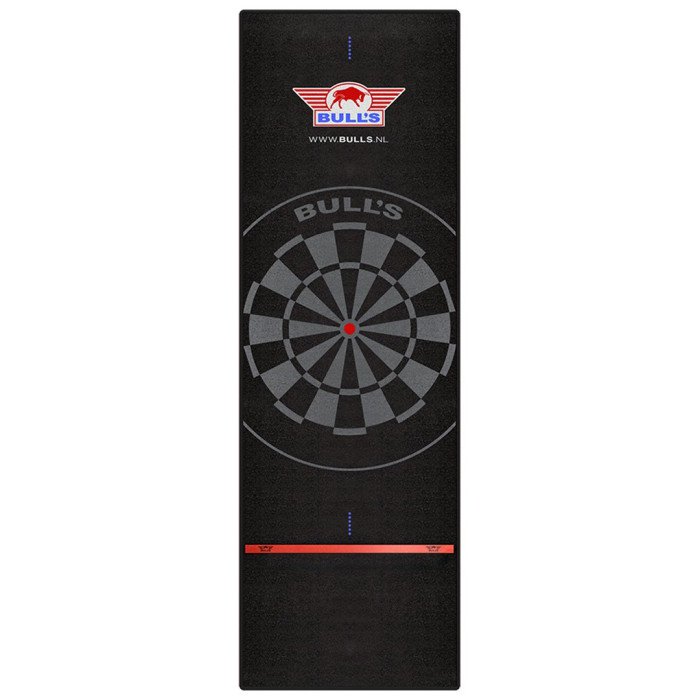 Bulls NL Carpet Dartmatte inkl. Oche 300 x 90 - Black/Red