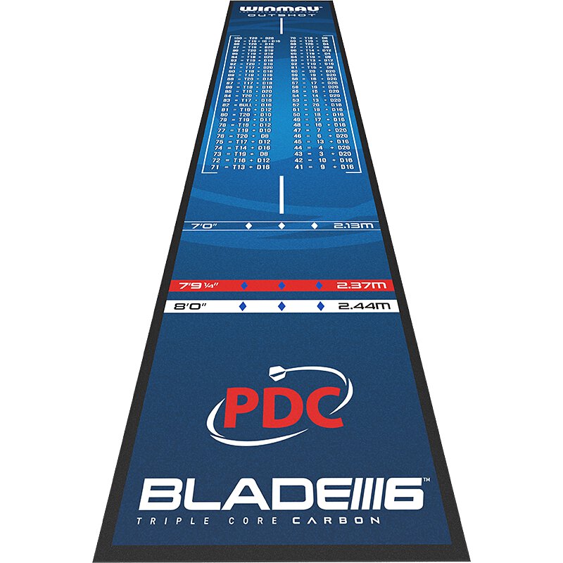 Winmau Dart Outshot PDC Dart Mat - Dartmatte Blau