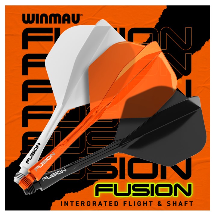 Winmau Fusion No2 Integrated Flight & Shaft - Orange