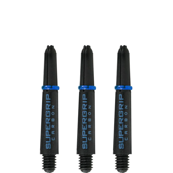 Supergrip Carbon Dart Shafts Harrows - Black & Blue