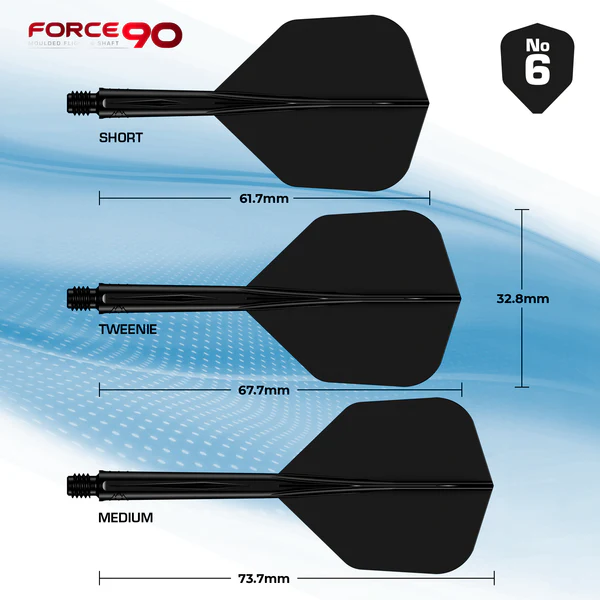 Mission Force 90 - Flight & Shaft System - Black - Small No.6