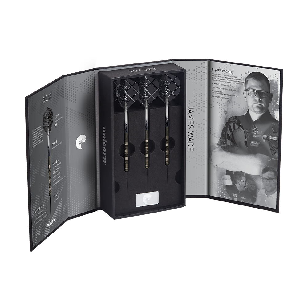 James Wade NOIR Darts Unicorn - Steeldart