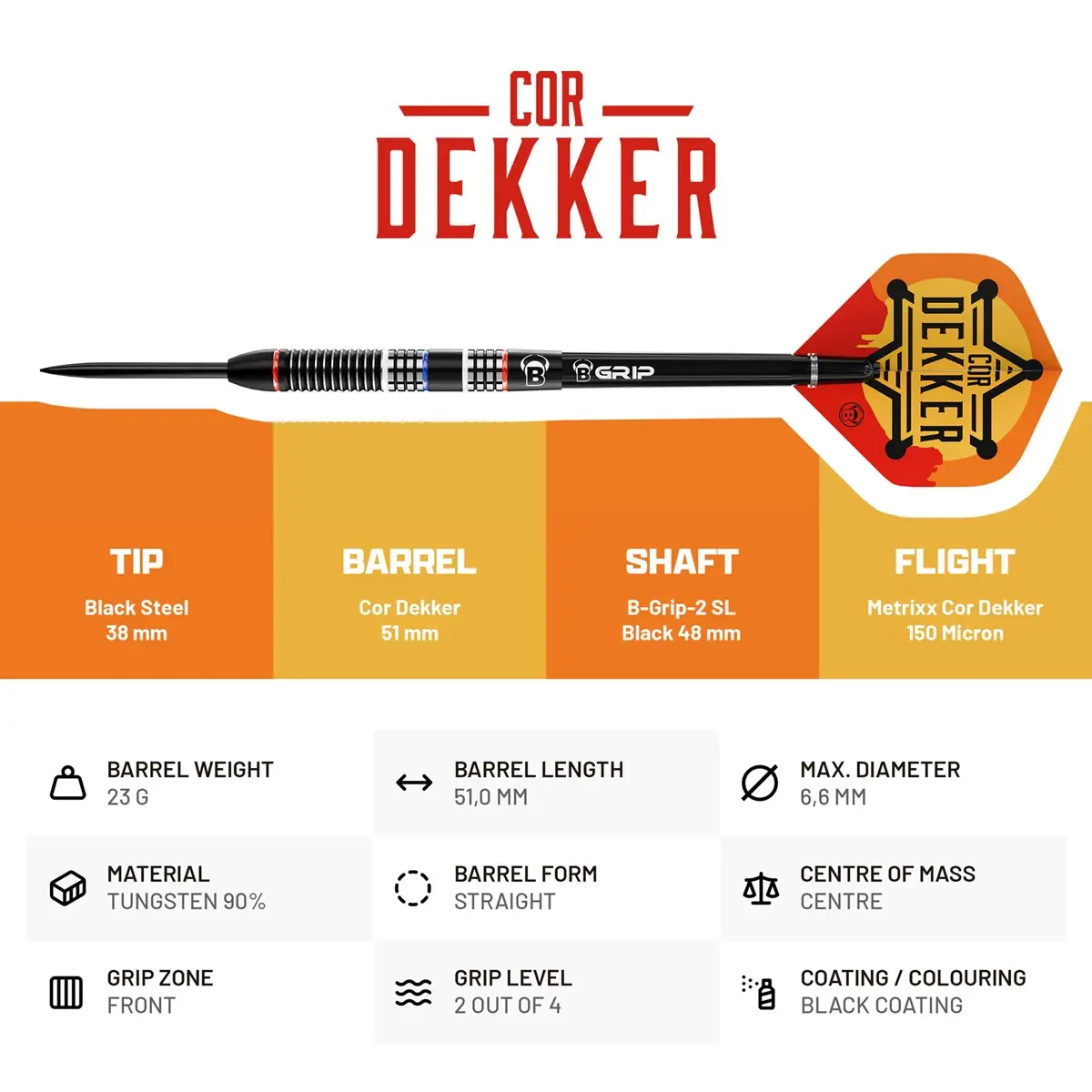 Bull's Cor Dekker - Steeldart