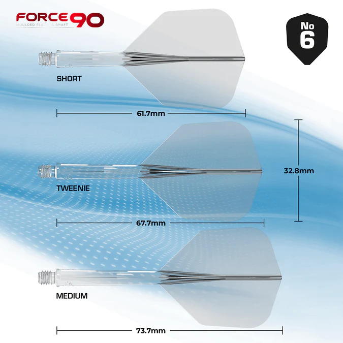 Mission Force 90 - Flight & Shaft System - Clear - Small No.6