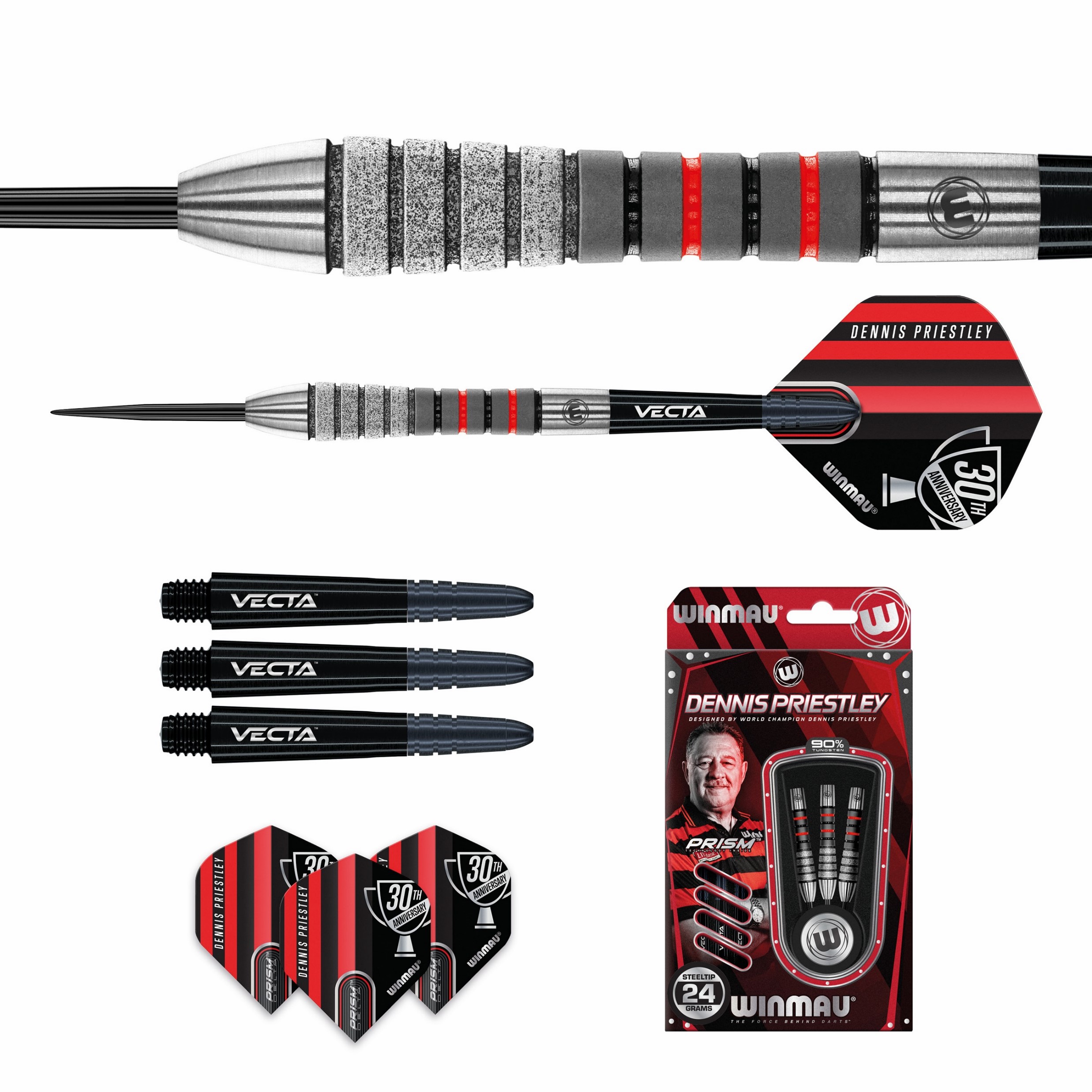 Dennis Priestley Diamond 3-Zero Winmau - Steeldart