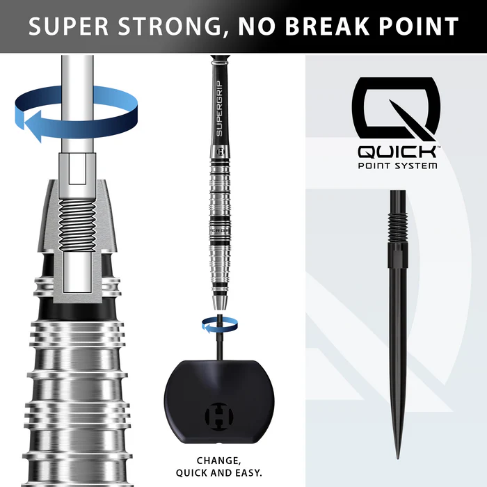 Harrows Supergrip Torpedo QP - Quick Point Wechselspitzen - Steeldarts