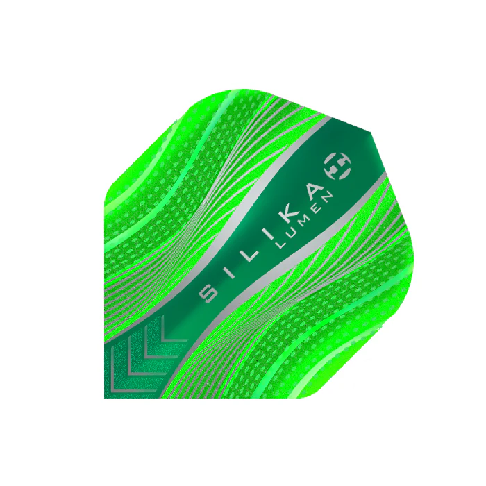 Harrows Silika Lumen - Tough Crystalline Coated Flights -No2 Standard - Green