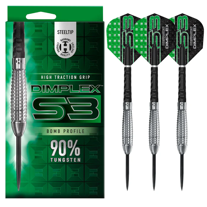 Harrows Dimplex S3 Bomb 90% Steel Tip - Steeldart