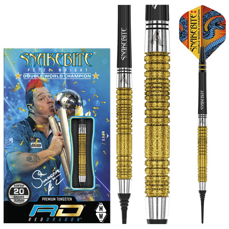 Peter Wright Snakebite Double World Champion SE Gold Plus - Softdart