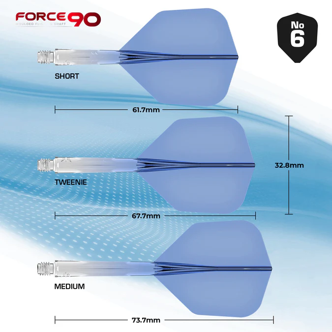 Mission Force 90 - Flight & Shaft System - Clear blue - Small No.6