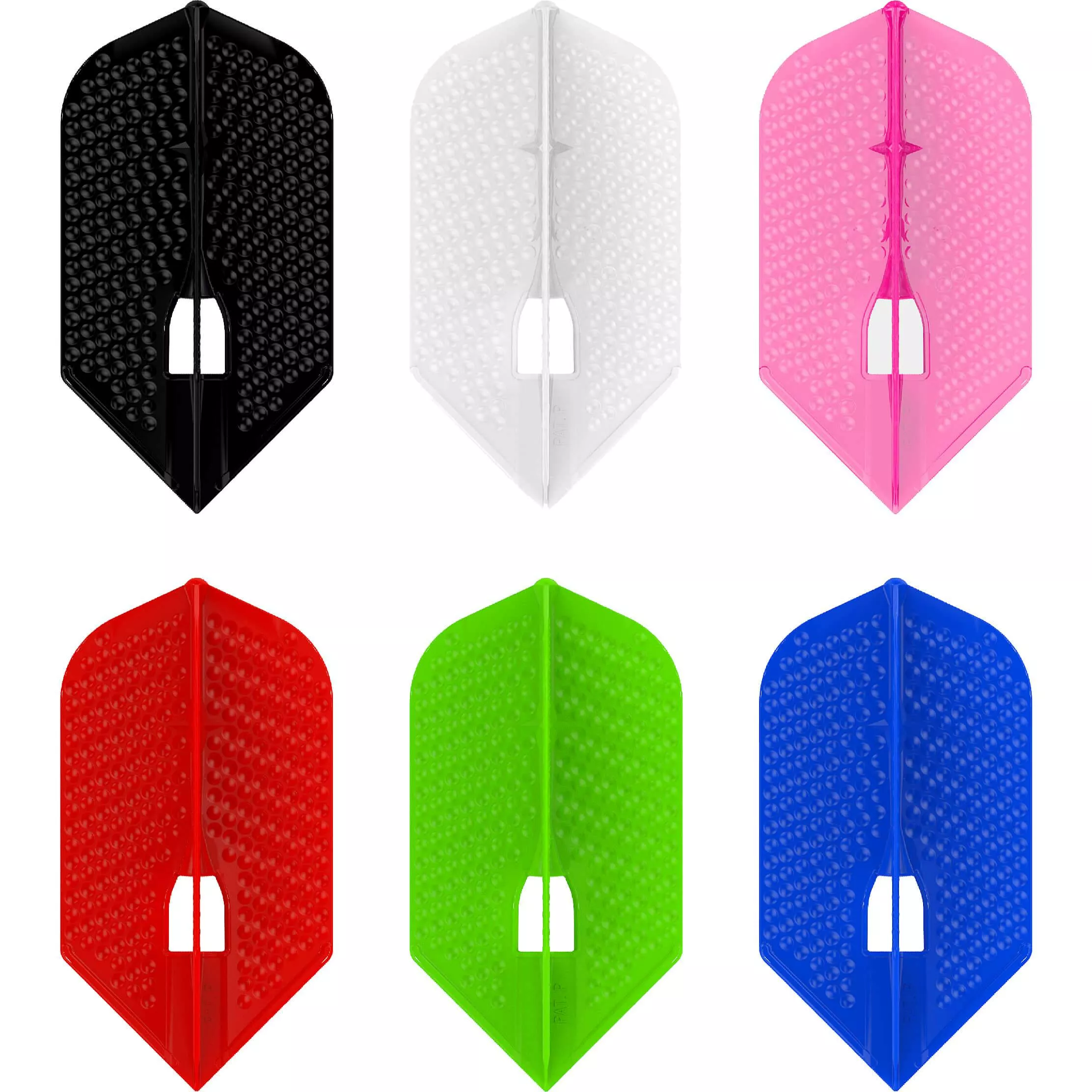 L-Style L6 Pro Champagne Dimple Slim Flights - Red