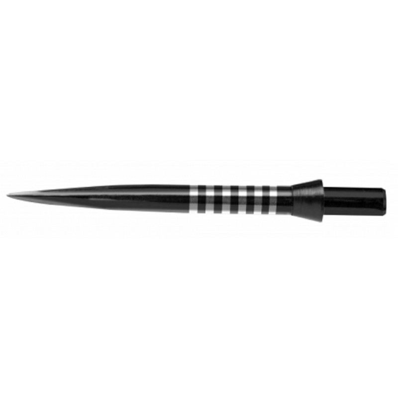 Winmau FreeFlo Re-Grooved Points - Wechselspitzen schwarz