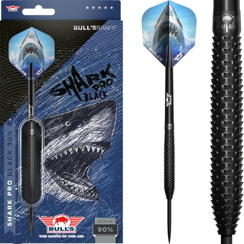 Bull's NL Shark Pro Black 90% Tungsten - Steeldart