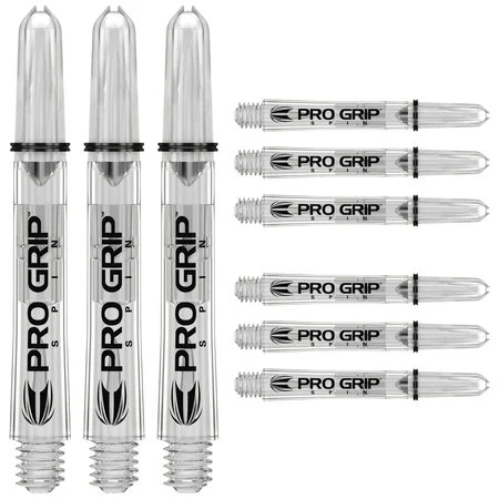 9er Packung Target Shaft Pro Grip Spin - Clear
