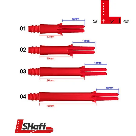 L-Style Silent L-Shaft Straight - Rose Red