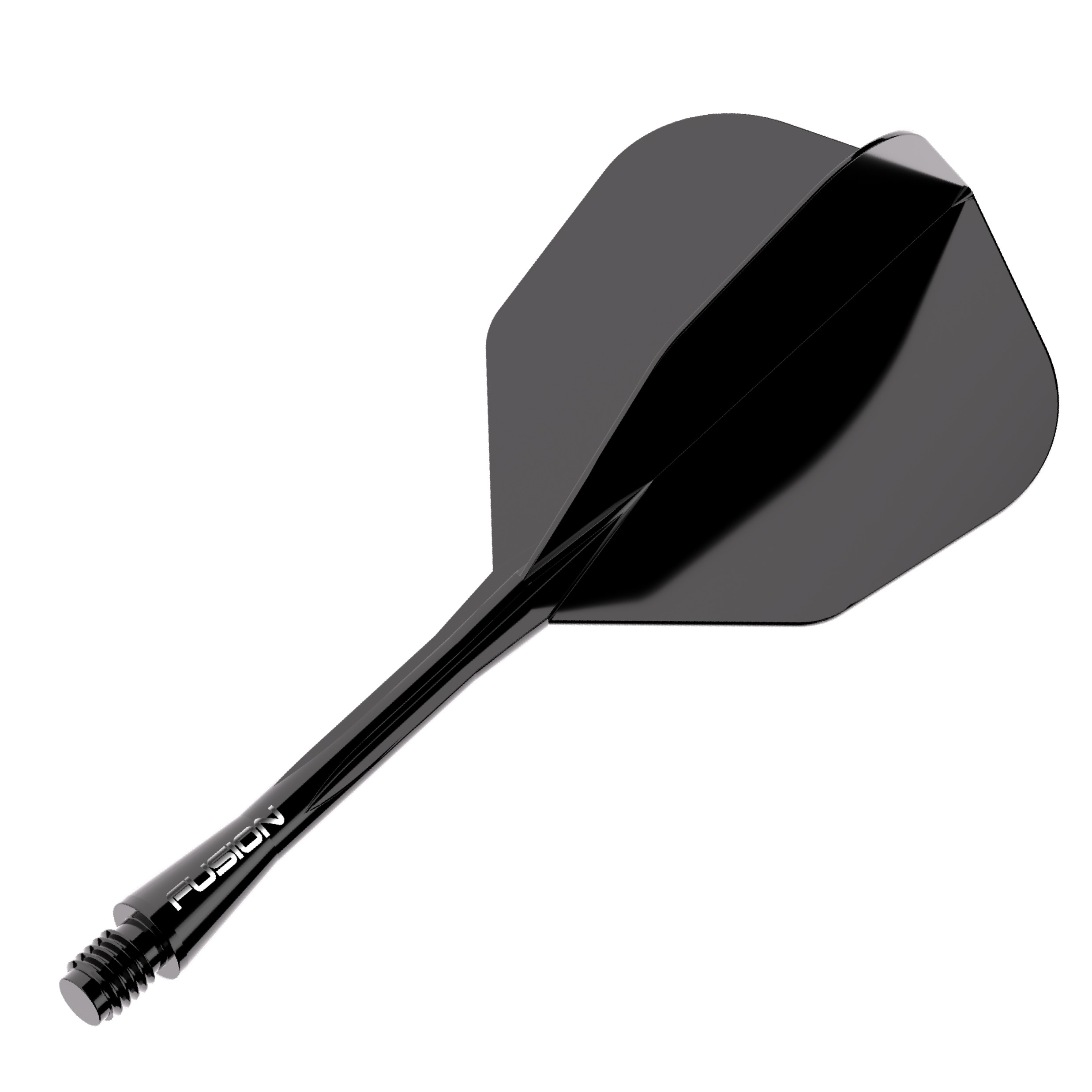 Winmau Fusion No6 Integrated Flight & Shaft - black
