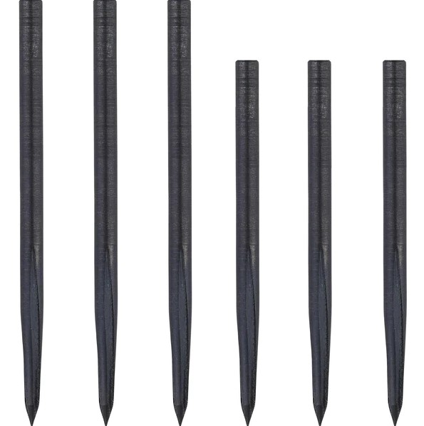 Unicorn Volute Dart Points - Smooth Black