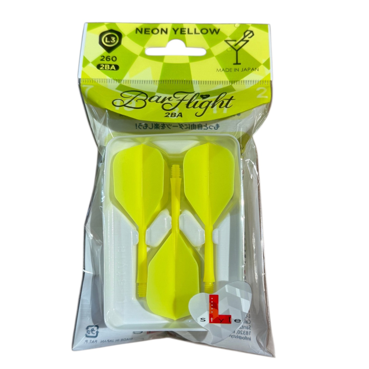 L-Style BarFlight 2BA - L3 Shape - Neon Yellow