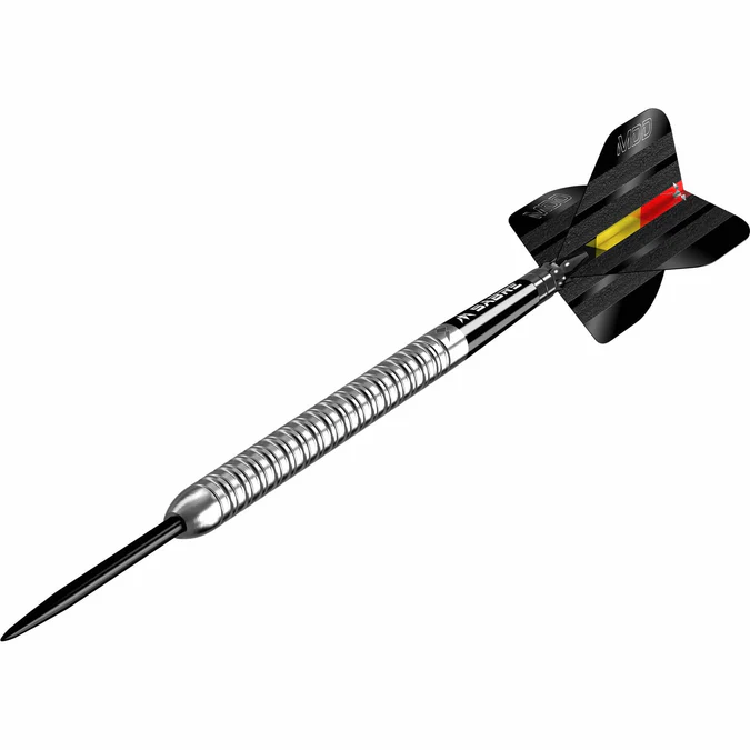Mike De Decker Darts 95% Tungsten Silver Mission - Steeldart