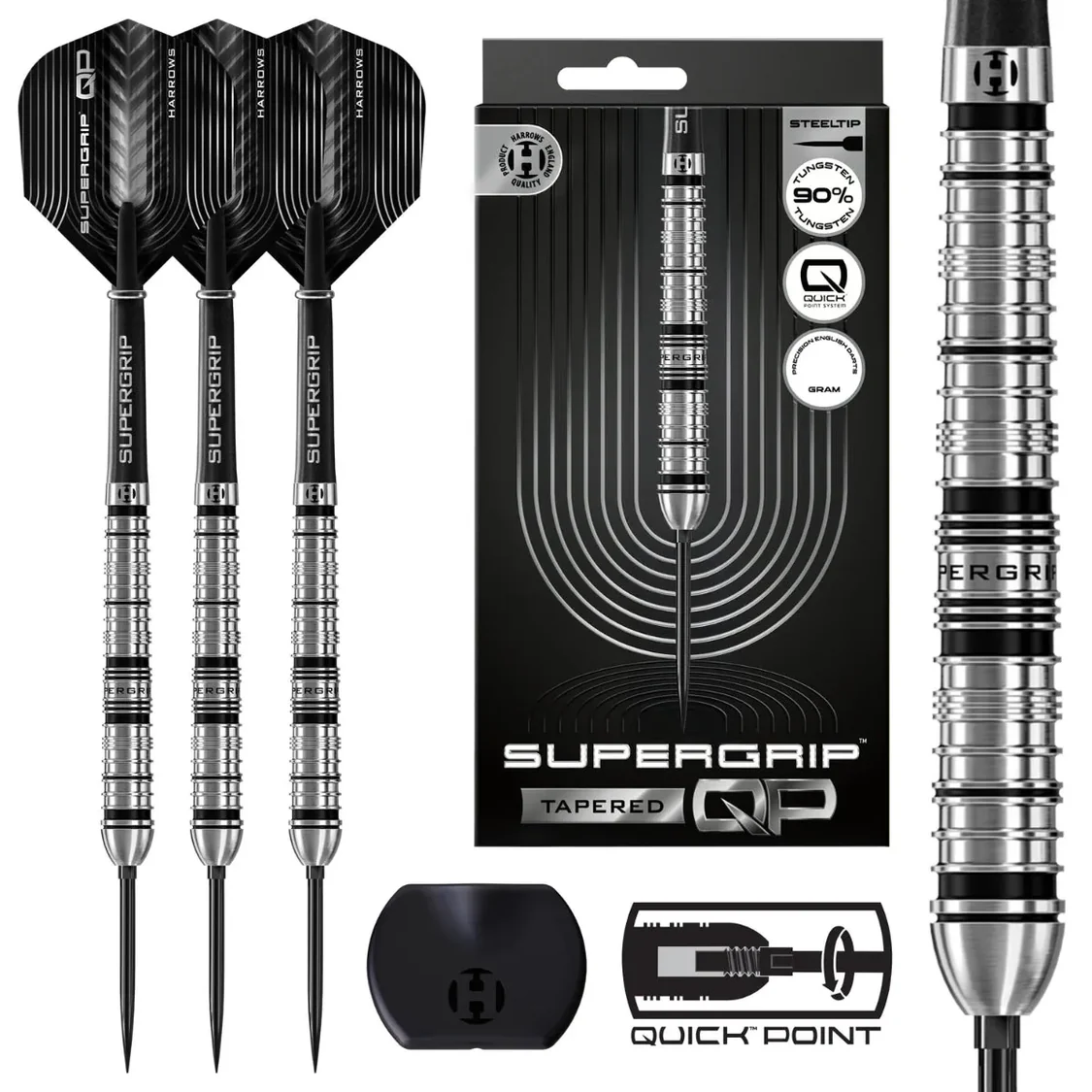 Harrows Supergrip QP - Quick Point Darts - Steeldarts