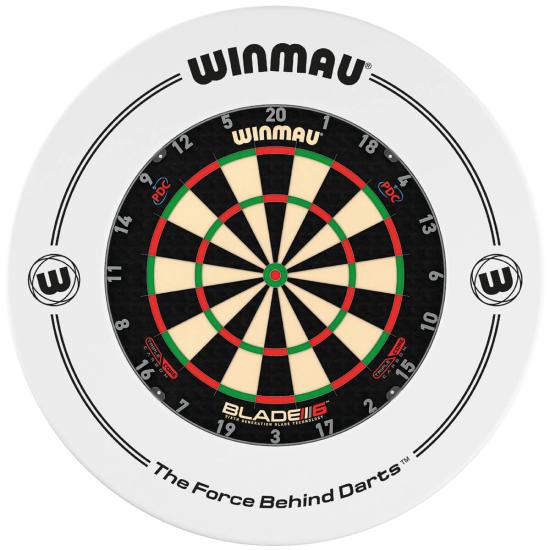 Winmau Dartboard Surround mit Aufdruck - Weiss