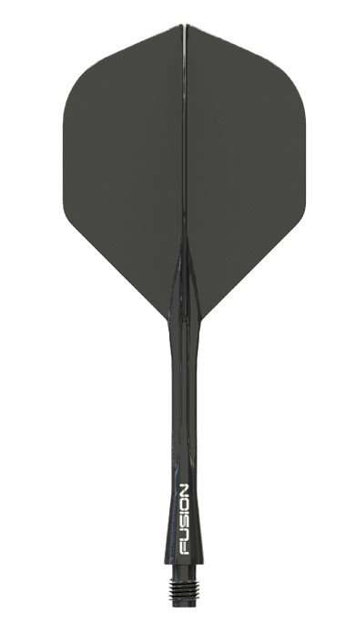 Winmau Fusion No2 Integrated Flight & Shaft - Solid Black