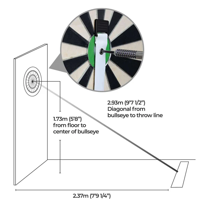 Mission Dartboard Massband - Board and Oche Guide - Abstandsmesser