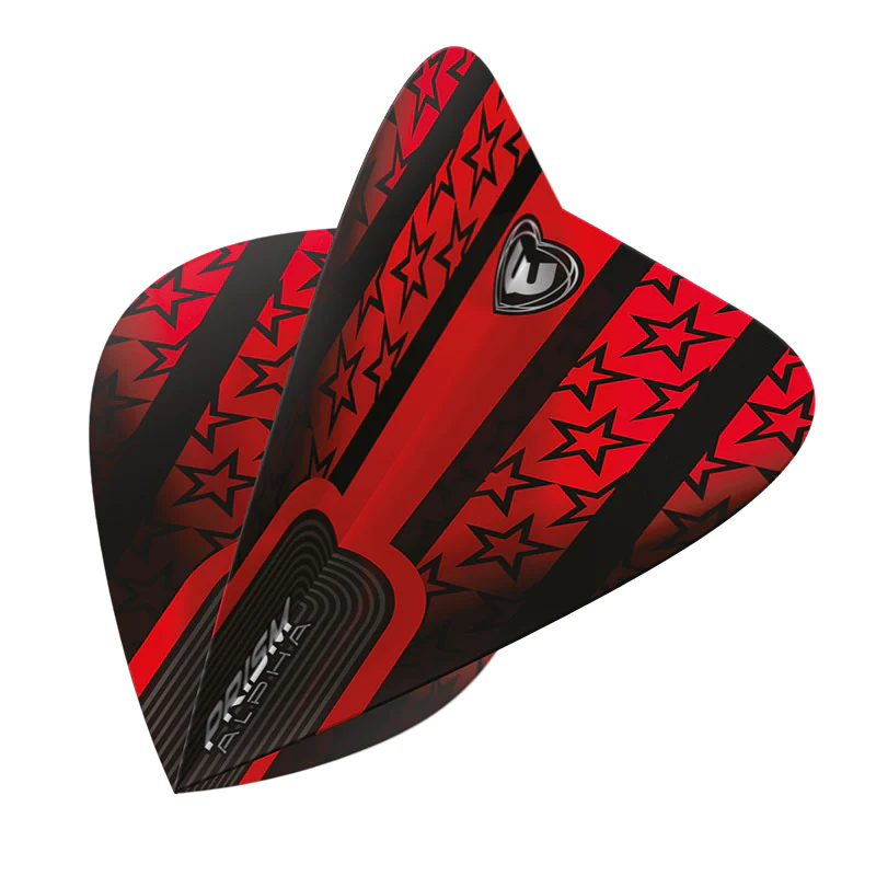 Prism Kite Winmau Dart Flights - black & red