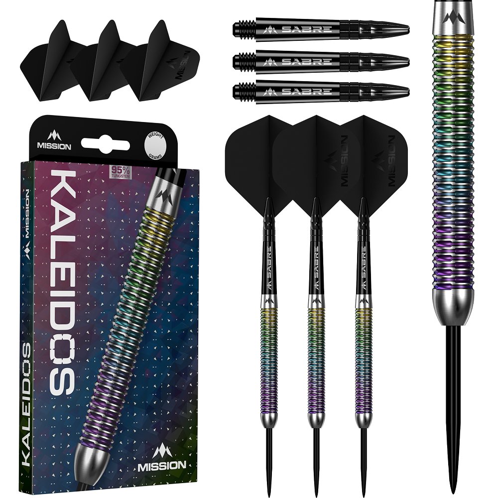Mission Kaleidos Darts - 95% Tungsten - Steeldart