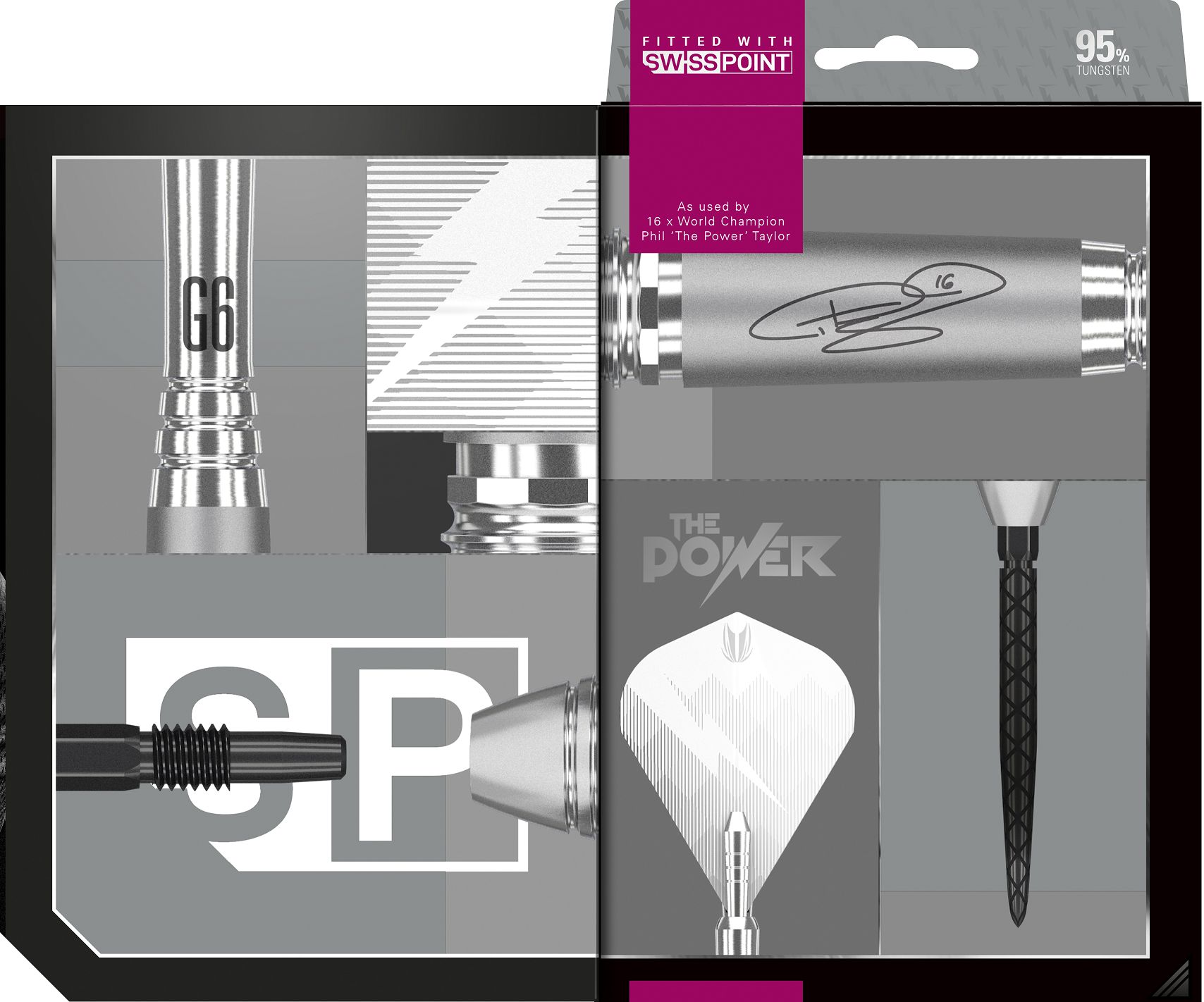 Phil Taylor Power 9Five Gen 6 - Steeldart