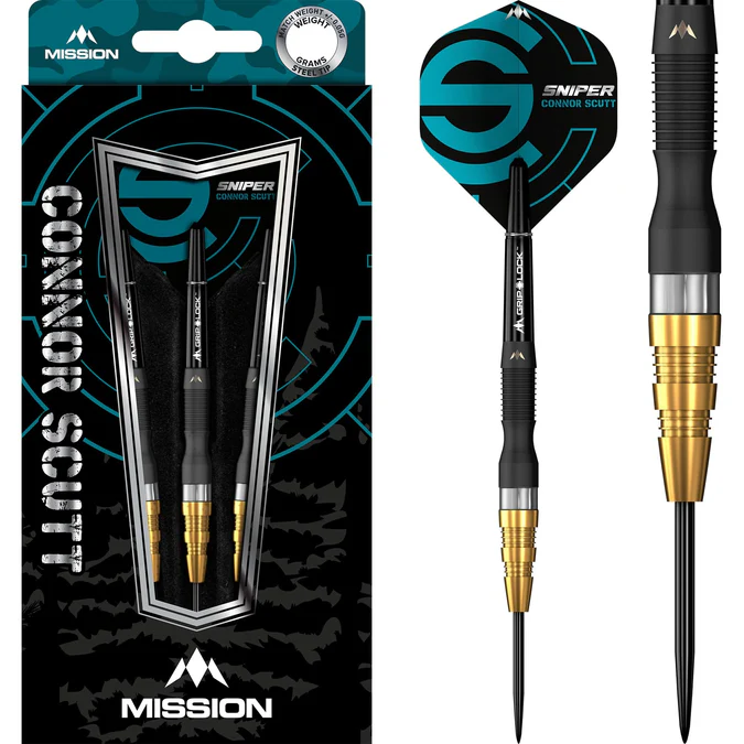Mission Connor Scutt - Sniper - Black & Gold - Steeldart
