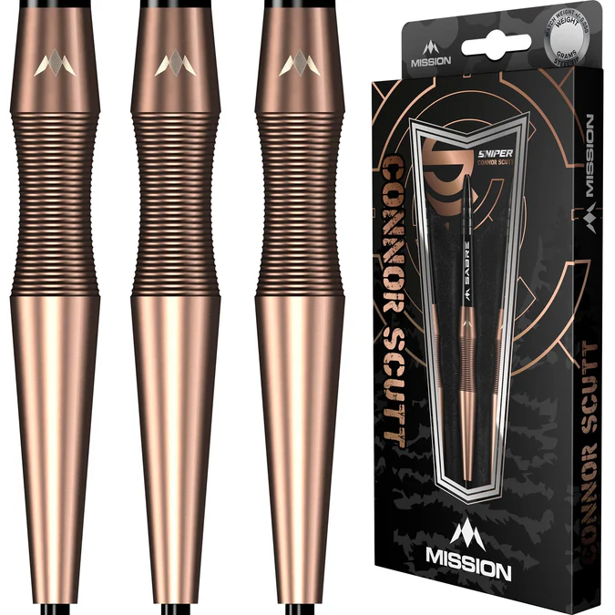 Mission Connor Scutt V2 - 90% Tungsten Bronze PVD Sniper - Steeldart