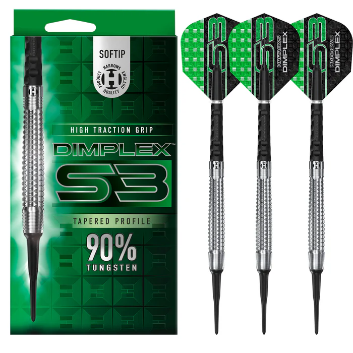 Harrows Dimplex S3 Tapered 90% Soft Tip - Softdart