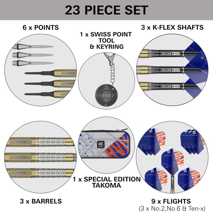 Raymond van Barneveld Chrono 95% Soft Tip Darts 2024 - Softdart