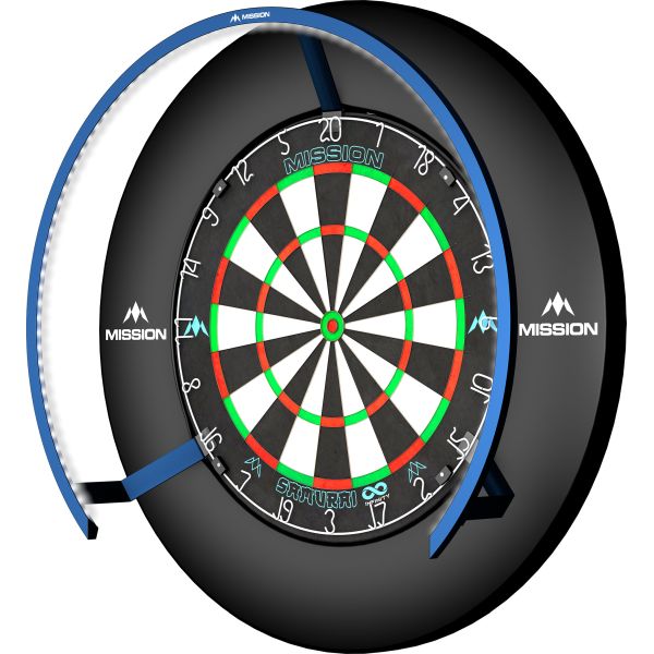 Torus 270° Dartboard Beleuchtung - Mission - Blue