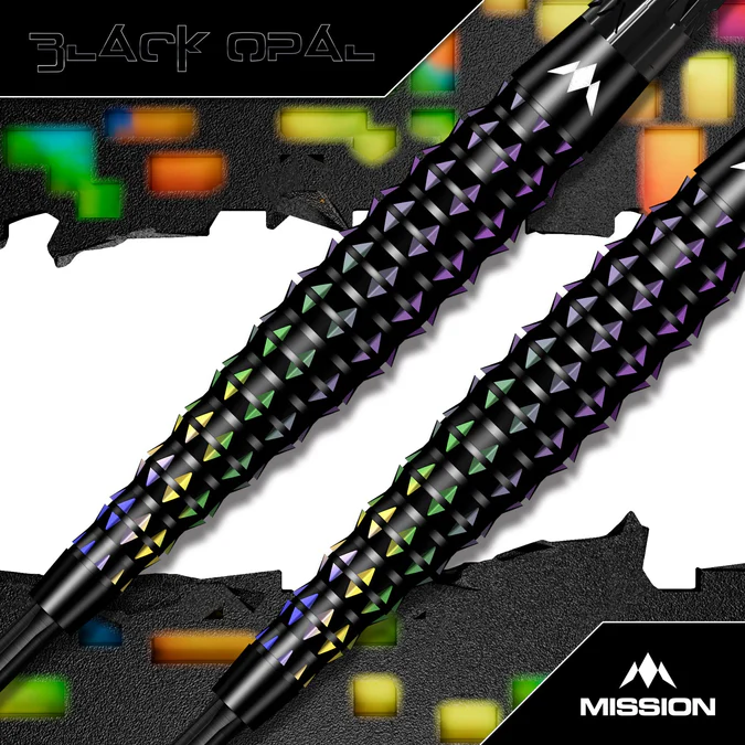 Mission Black Opal 95% Tungsten Darts - Multicolor - Steeldart