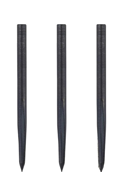Unicorn Volute Dart Points - Smooth Black