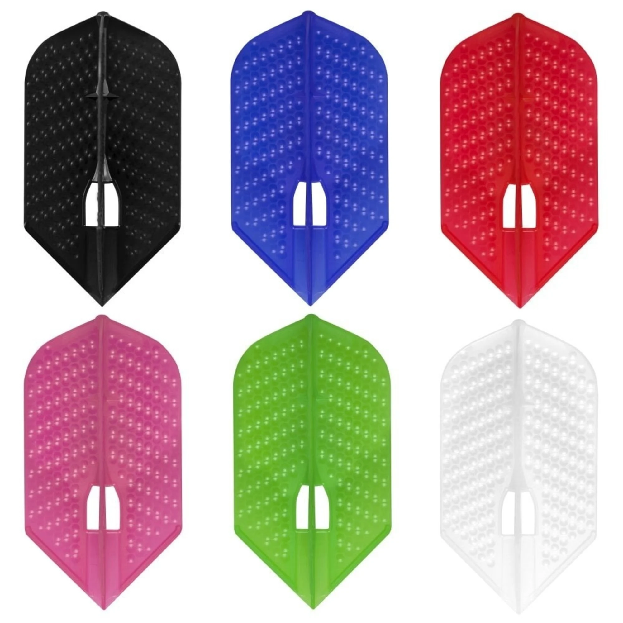 L-Style L6 Pro Champagne Dimple Slim Flights - Black