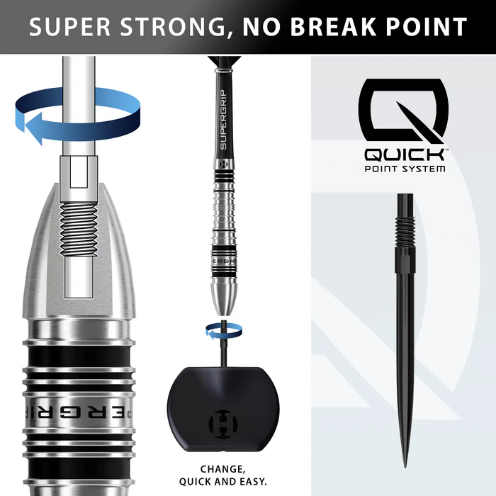 Harrows Supergrip Bomb QP - Quick Point Wechselspitzen - Steeldarts