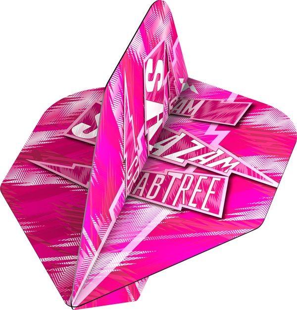 Mission  Solo Dart Flights - Standard No6 - Cam Crabtree - Pink