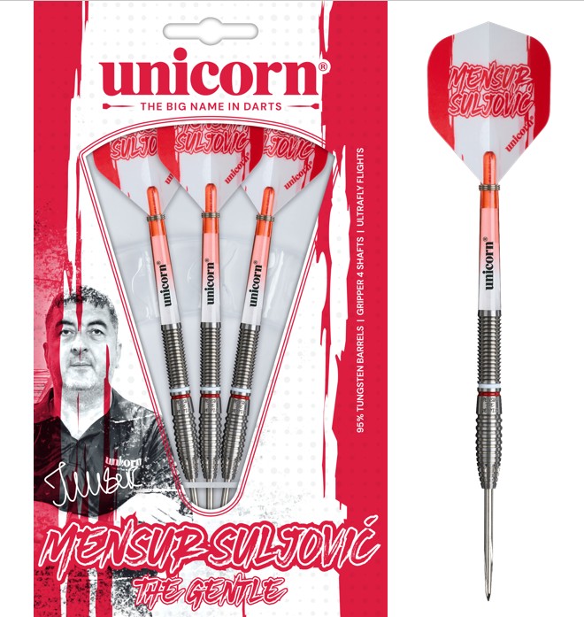 Mensur Suljovic The Gentle - Unicorn 95% Tungsten - Steeldart