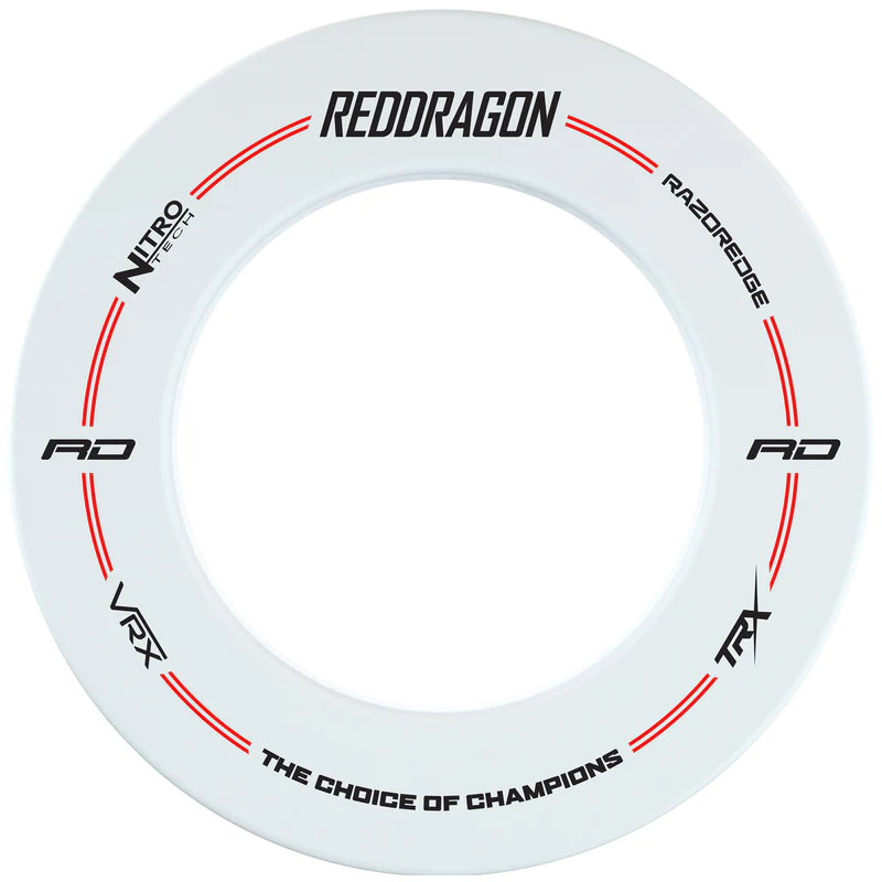RedDragon Dartboard Surround mit Aufdruck - White