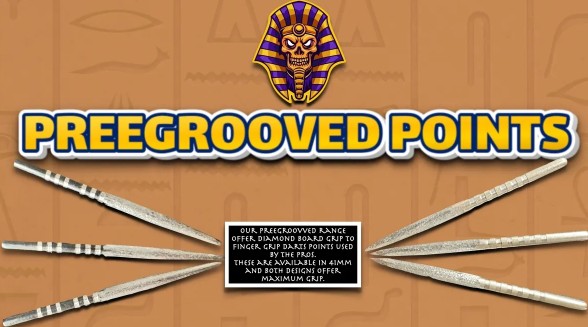 Pharaoh Points - Groove Finger Grip Points Diamond  - Silver